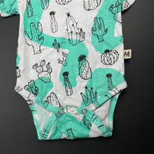 Load image into Gallery viewer, unisex Milk &amp; Masuki, organic cotton bodysuit/romper, cacti, NEW, size 000,  