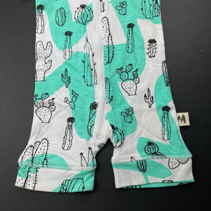 unisex Milk & Masuki, organic cotton zip romper, cacti, NEW, size 0000,  