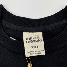 Load image into Gallery viewer, unisex Milk &amp; Masuki, fleece lined organic cotton sweater, ampersand, NEW, size 3,  