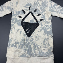 Load image into Gallery viewer, Girls Milk &amp; Masuki, fleece lined organic cotton sweater dress, NEW, size 5, L: 59cm at front