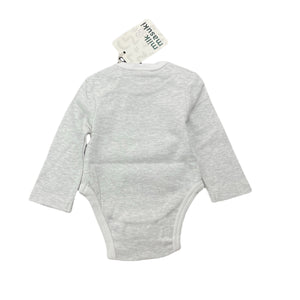 unisex Milk & Masuki, soft feel organic cotton bodysuit/romper, owl, NEW, size 0000,  