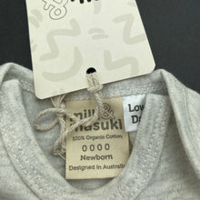 Load image into Gallery viewer, unisex Milk &amp; Masuki, soft feel organic cotton bodysuit/romper, fox, NEW, size 0000,  