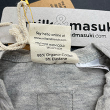 Load image into Gallery viewer, unisex Milk &amp; Masuki, stretchy organic cotton romper, fox, NEW, size 0000,  