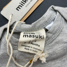 Load image into Gallery viewer, unisex Milk &amp; Masuki, stretchy organic cotton t-shirt/top, sleeping fox, NEW, size 000,  