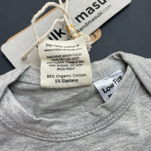 Load image into Gallery viewer, unisex Milk &amp; Masuki, stretchy organic cotton t-shirt/top, sleeping fox, NEW, size 000,  