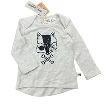 Load image into Gallery viewer, Boys Milk &amp; Masuki, soft feel organic cotton top, pirate fox, NEW, size 0,  