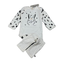 Load image into Gallery viewer, Girls Milk &amp; Masuki, soft feel organic cotton blend romper, rabbit, NEW, size 1,  