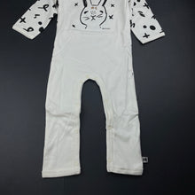 Load image into Gallery viewer, Girls Milk &amp; Masuki, soft feel organic cotton blend romper, rabbit, NEW, size 1,  