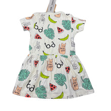 Load image into Gallery viewer, Girls Milk &amp; Masuki, organic cotton blend romper dress, NEW, size 0, L: 42cm