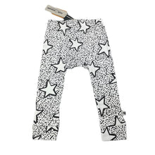 Load image into Gallery viewer, Girls Milk &amp; Masuki, organic cotton blend leggings, stars, NEW, size 3,  