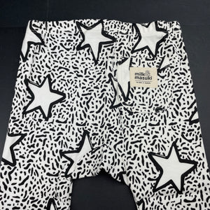 Girls Milk & Masuki, organic cotton blend leggings, stars, NEW, size 3,  