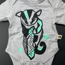 Load image into Gallery viewer, unisex Milk &amp; Masuki, organic cotton bodysuit/romper, possum, NEW, size 0000,  