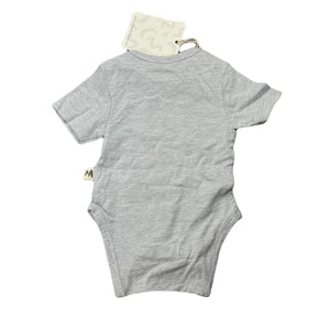 unisex Milk & Masuki, organic cotton bodysuit/romper, possum, NEW, size 0000,  