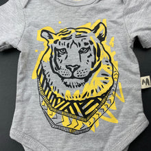 Load image into Gallery viewer, unisex Milk &amp; Masuki, organic cotton bodysuit/romper, tiger, NEW, size 0000,  