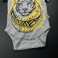 Load image into Gallery viewer, unisex Milk &amp; Masuki, organic cotton bodysuit/romper, tiger, NEW, size 000,  