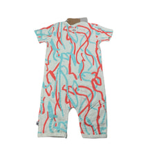 Load image into Gallery viewer, Girls Milk &amp; Masuki, stretchy organic cotton blend romper, NEW, size 1,  