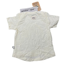 Load image into Gallery viewer, unisex Milk &amp; Masuki, stretchy organic cotton blend t-shirt, rainbow, NEW, size 000,  