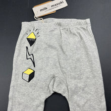 Load image into Gallery viewer, unisex Milk &amp; Masuki, soft feel organic cotton leggings / bottoms, NEW, size 1,  