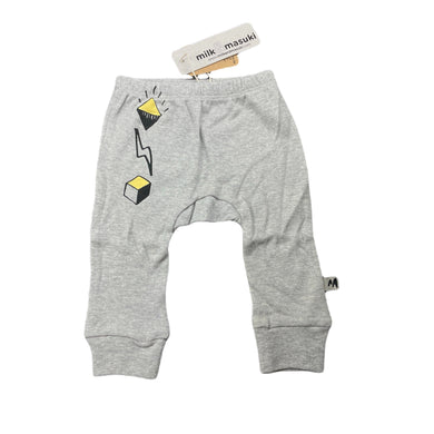 unisex Milk & Masuki, soft feel organic cotton leggings / bottoms, NEW, size 00,  