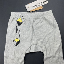 Load image into Gallery viewer, unisex Milk &amp; Masuki, soft feel organic cotton leggings / bottoms, NEW, size 00,  