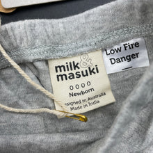 Load image into Gallery viewer, unisex Milk &amp; Masuki, soft feel organic cotton leggings / bottoms, NEW, size 0000,  