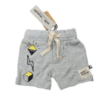 Load image into Gallery viewer, unisex Milk &amp; Masuki, soft feel organic cotton shorts, elasticated, NEW, size 000,  