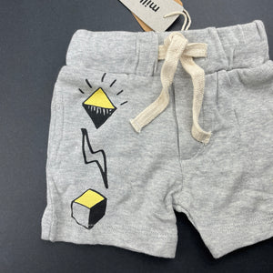 unisex Milk & Masuki, soft feel organic cotton shorts, elasticated, NEW, size 000,  