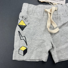 Load image into Gallery viewer, unisex Milk &amp; Masuki, soft feel organic cotton shorts, elasticated, NEW, size 00,  
