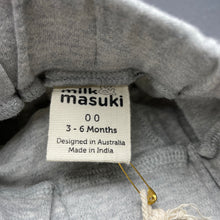 Load image into Gallery viewer, unisex Milk &amp; Masuki, soft feel organic cotton shorts, elasticated, NEW, size 00,  