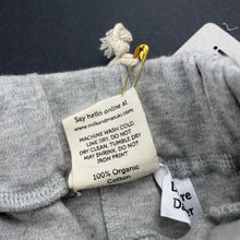 Load image into Gallery viewer, unisex Milk &amp; Masuki, soft feel organic cotton shorts, elasticated, NEW, size 0,  