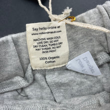 Load image into Gallery viewer, unisex Milk &amp; Masuki, soft feel organic cotton shorts, elasticated, NEW, size 1,  