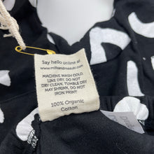Load image into Gallery viewer, unisex Milk &amp; Masuki, organic cotton leggings/bottoms, squiggle, NEW, size 0,  