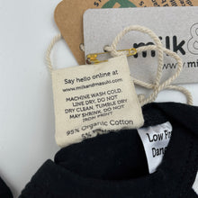 Load image into Gallery viewer, unisex Milk &amp; Masuki, organic cotton blend romper, squiggle, NEW, size 0000,  