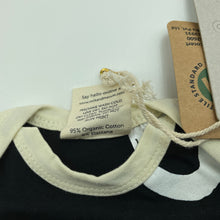 Load image into Gallery viewer, unisex Milk &amp; Masuki, organic cotton blend bodysuit/romper, squiggle, NEW, size 0000,  