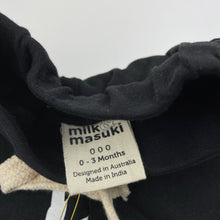 Load image into Gallery viewer, unisex Milk &amp; Masuki, organic cotton shorts, elasticated, squiggle, NEW, size 000,  