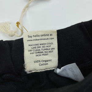 unisex Milk & Masuki, organic cotton shorts, elasticated, squiggle, NEW, size 000,  
