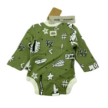 Load image into Gallery viewer, unisex Milk &amp; Masuki, organic cotton bodysuit/romper, tiger dreaming (print placement may vary), NEW, size 0000,  