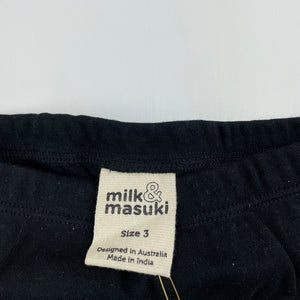 unisex Milk & Masuki, soft feel organic cotton leggings / bottoms, NEW, size 3,  