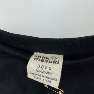 unisex Milk & Masuki, soft feel organic cotton leggings / bottoms, NEW, size 0000,  