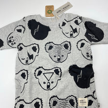 Load image into Gallery viewer, Girls Milk &amp; Masuki, fleece lined organic cotton sweater dress, koalas, NEW, size 2, L: 50cm at front