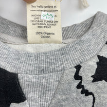 Load image into Gallery viewer, Girls Milk &amp; Masuki, fleece lined organic cotton sweater dress, koalas, NEW, size 2, L: 50cm at front