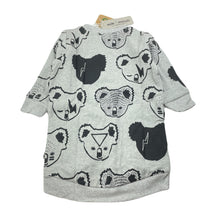 Load image into Gallery viewer, Girls Milk &amp; Masuki, fleece lined organic cotton sweater dress, koalas, NEW, size 2, L: 50cm at front