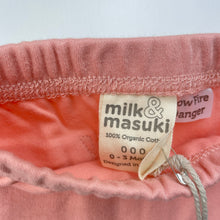 Load image into Gallery viewer, Girls Milk &amp; Masuki, pink organic cotton leggings/bottoms, NEW, size 000,  