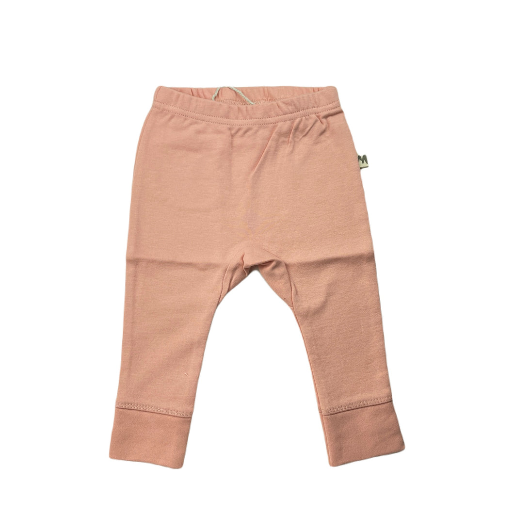 Girls Milk & Masuki, pink organic cotton leggings/bottoms, NEW, size 00,  