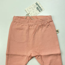 Load image into Gallery viewer, Girls Milk &amp; Masuki, pink organic cotton leggings/bottoms, NEW, size 00,  
