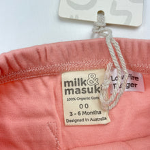 Load image into Gallery viewer, Girls Milk &amp; Masuki, pink organic cotton leggings/bottoms, NEW, size 00,  