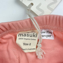 Load image into Gallery viewer, Girls Milk &amp; Masuki, pink organic cotton leggings/bottoms, NEW, size 2,  
