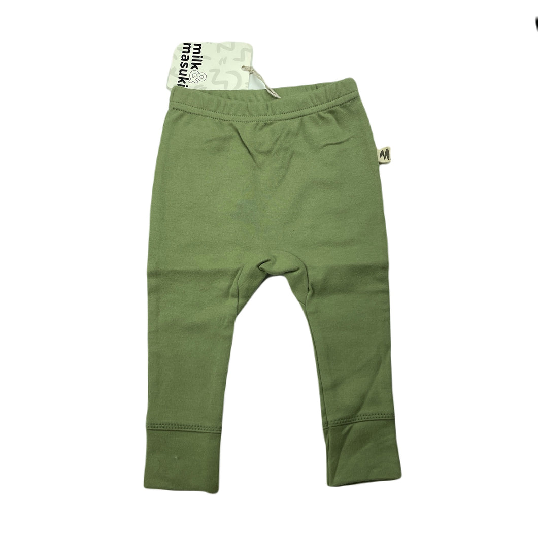 unisex Milk & Masuki, soft feel organic cotton leggings / bottoms, NEW, size 00,  