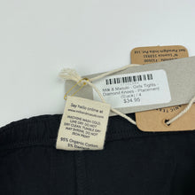 Load image into Gallery viewer, Girls Milk &amp; Masuki, organic cotton blend leggings, diamond knees, NEW, size 4,  