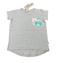 Load image into Gallery viewer, unisex Milk &amp; Masuki, organic cotton t-shirt/top, cactus pocket (print placement may vary), NEW, size 3,  